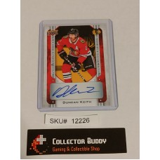 Duncan Keith Autograph 2018-19 Tim Hortons Upper Deck NHL Signatures S-DK S12226